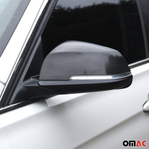 BMW 1 SERIES Mirror Cover - Omac - Carbon Fiber - Gloss Black - '12-'24